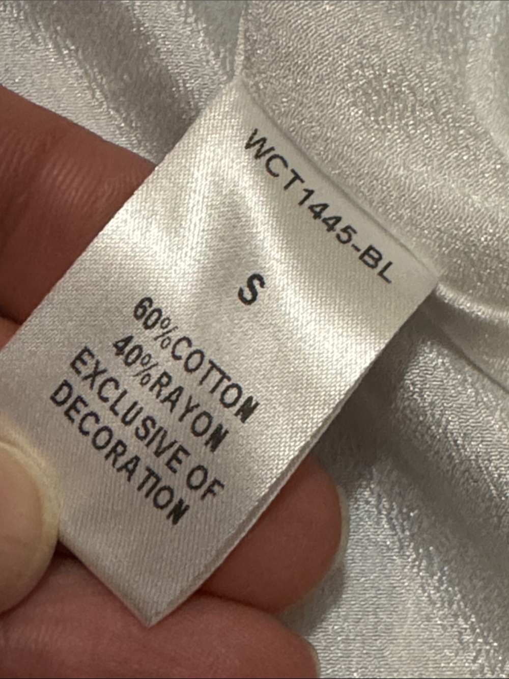 Like New-THML Dresz-Blue & White Gingham Check-Cotton/Rayon Blend-S-Lined-V Neck - Picture 14 of 14